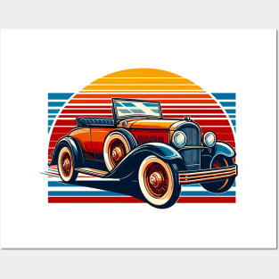 Vintage car Posters and Art